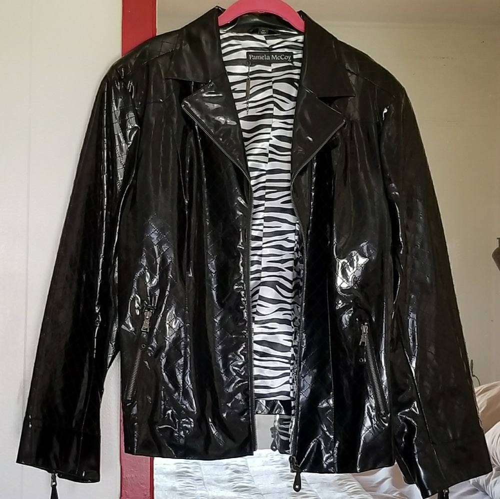 Black rain jacket